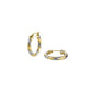 ROSEFIELD Earrings Bicolor Swirl Hoops Gold Silver Stainless Steel JEDSG-J711