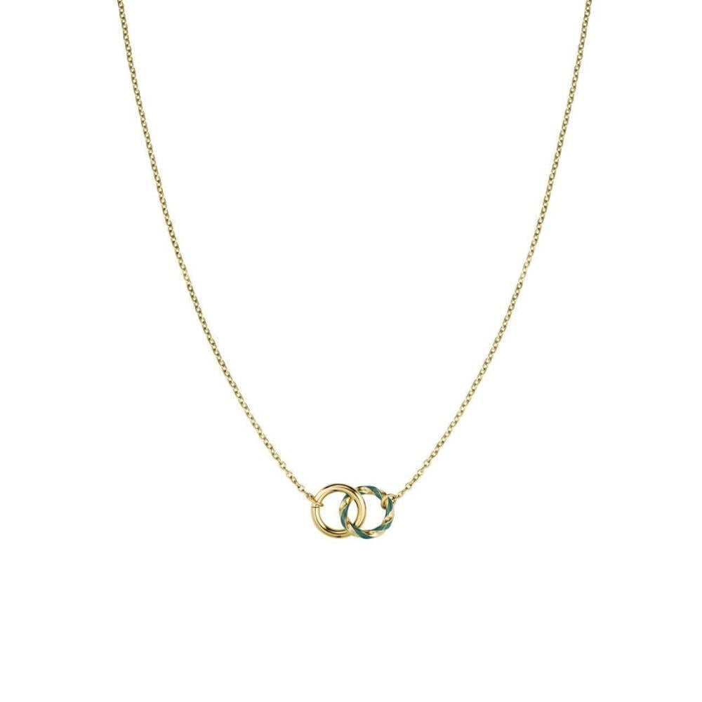 ROSEFIELD Necklace Emerald Duo Gold Stainless Steel JNEDG-J714