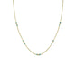 ROSEFIELD Halskette Emerald Dotted Gold Edelstahl