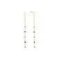 ROSEFIELD Ohrringe Hänger Emerald Dotted Kugeln Gold Edelstahl JEETG-J722