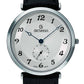 GROVANA Uhr Belleville Steel Leather Silver arab. 38mm Herren 1276,5532