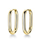 ROSEFIELD Ohrringe Large Oval Hoops Gold JEOLG-J567