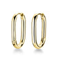 ROSEFIELD Ohrringe Large Oval Hoops Gold