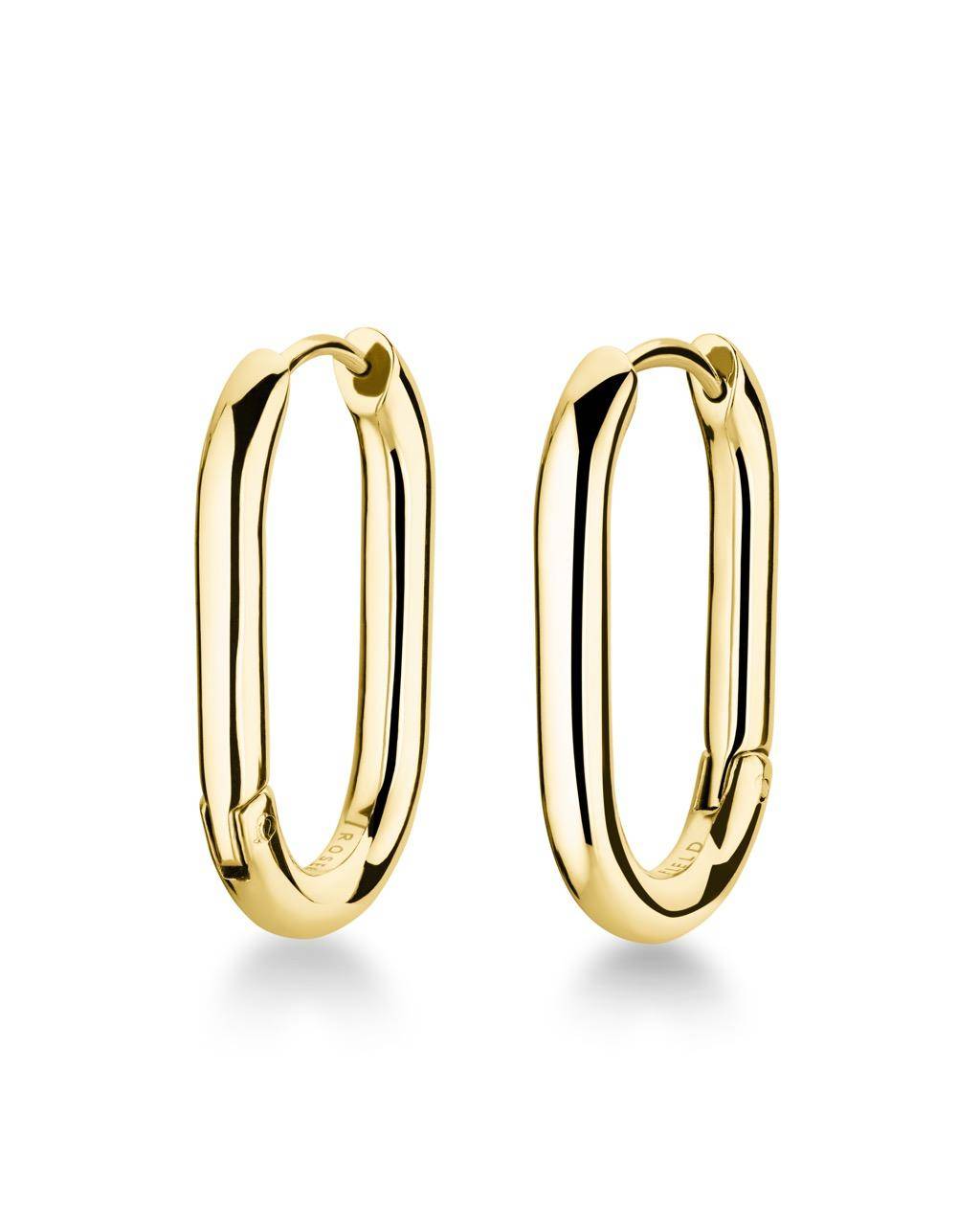 ROSEFIELD Ohrringe Large Oval Hoops Gold