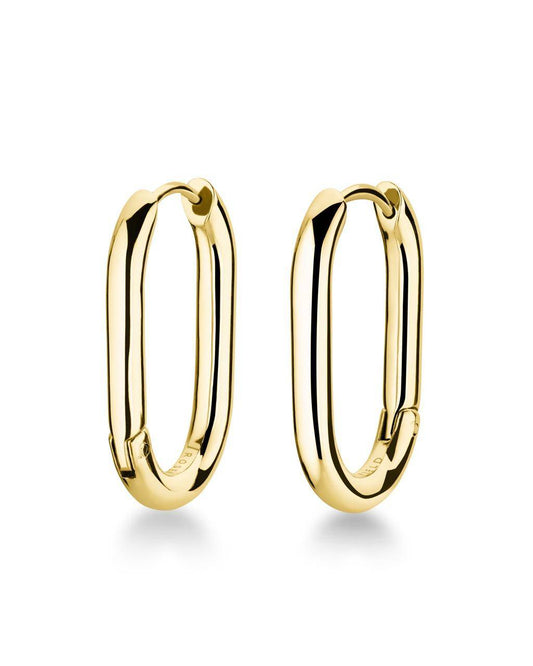 ROSEFIELD Ohrringe Large Oval Hoops Gold