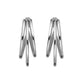 ROSEFIELD Ohrringe Triple Hoops Silver JETHS-J574
