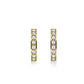 ROSEFIELD Earrings Crystal Hoops Gold JECG-J571