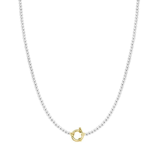 ROSEFIELD Necklace Mini Pearl Necklace Gold JNMPG-J620