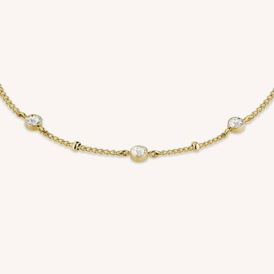 ROSEFIELD Necklace Crystal Necklace Gold JCSCG-J266