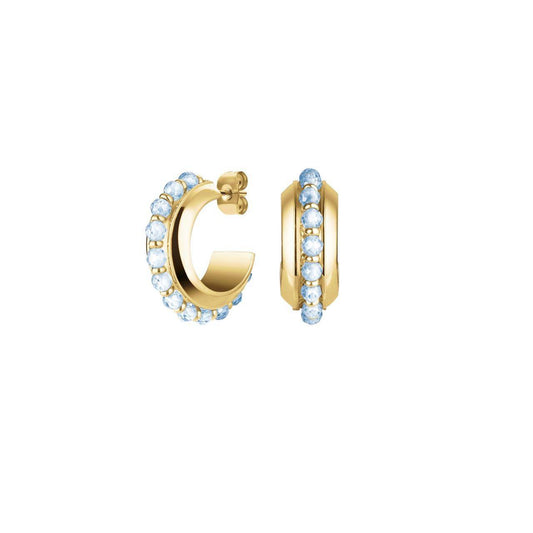 ROSEFIELD Damen Ohrringe Gold Blaue Steine JEBBG-J818