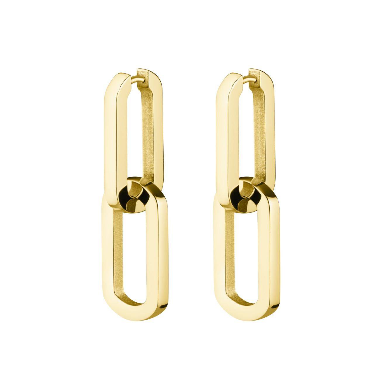 ROSEFIELD Ohrringe Dual Hoops Gold