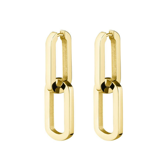 ROSEFIELD Ohrringe Dual Hoops Gold