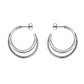 ROSEFIELD Ohrringe Triple Hoops Silver JETHS-J574