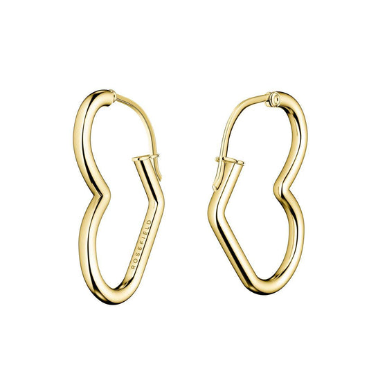ROSEFIELD Ohrringe Heart Hoops Gold
