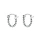 ROSEFIELD Earrings Twisted hoops Silver JETHS-J578