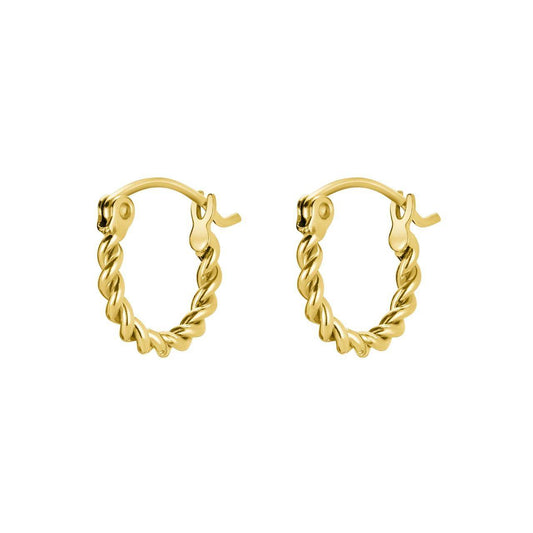 ROSEFIELD Ohrringe Twisted Hoops Gold