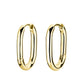 ROSEFIELD Earrings Small Oval Hoops Gold JEOSG-J569