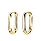 ROSEFIELD Ohrringe Small Oval Hoops Gold