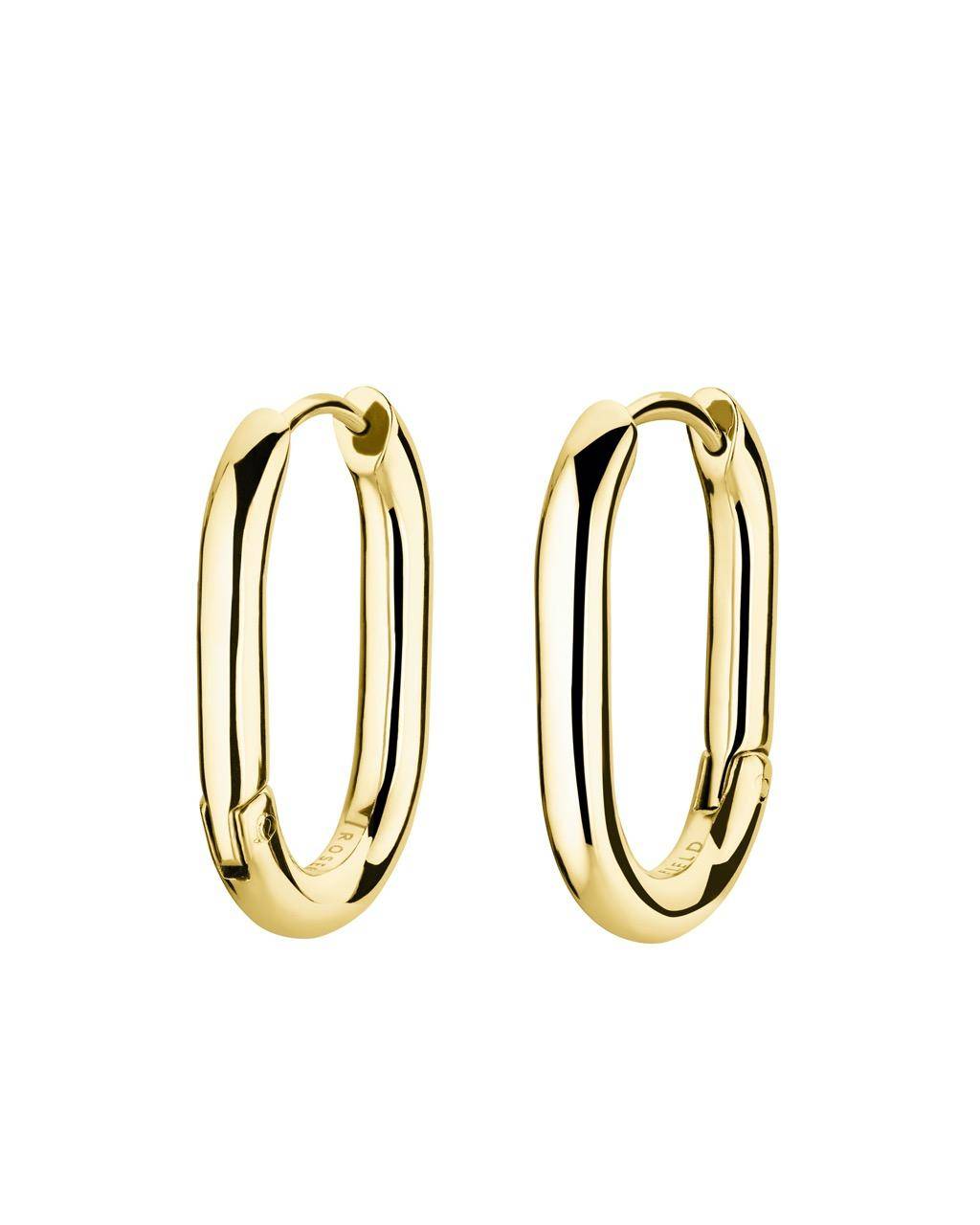 ROSEFIELD Ohrringe Small Oval Hoops Gold