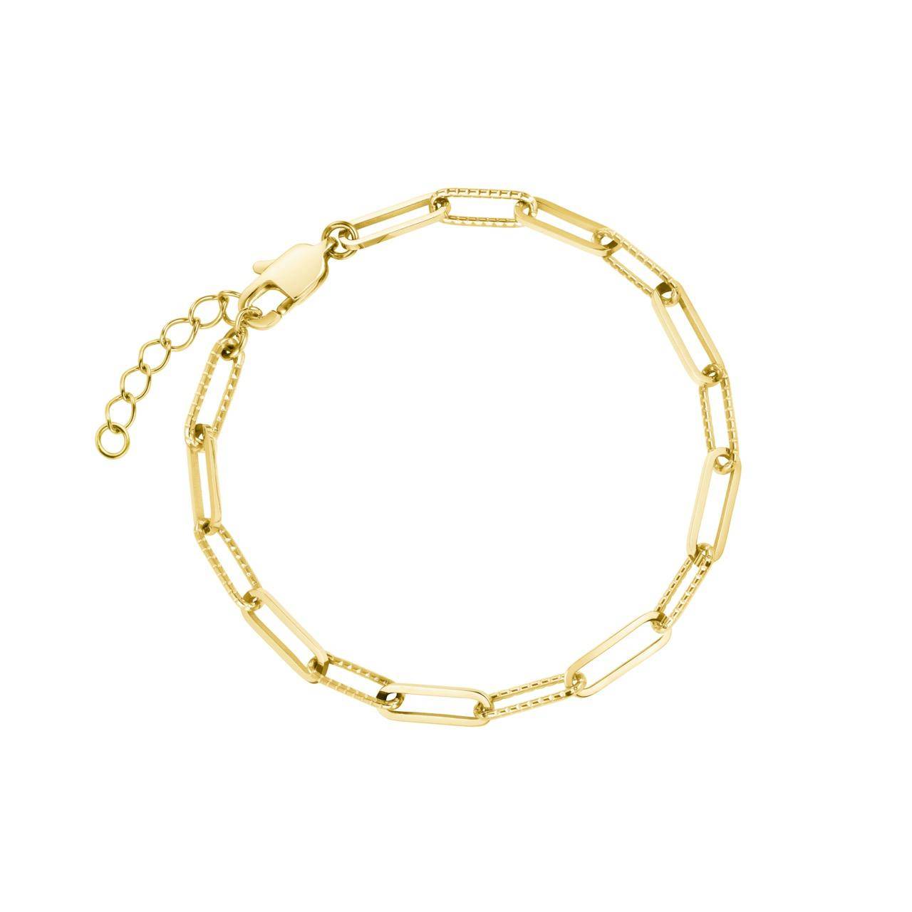 ROSEFIELD Bracelet Hammered Chain Bracelet Gold JBHCG-J595