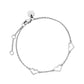 ROSEFIELD Armband Triple Heart Bracelet Silver