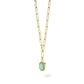 ROSEFIELD Halskette Geometric Gemstone  Jade Gold