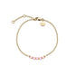 ROSEFIELD Damen Armband Gold Rosa Steine