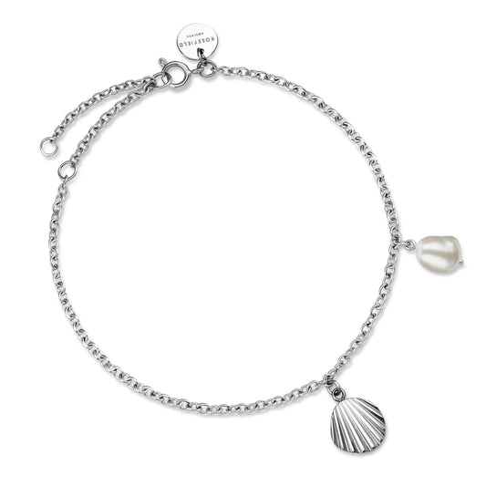 ROSEFIELD Armband Muschel mit Perle Silber JSPBRS-J164