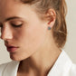 ROSEFIELD earrings single stud shell look silver JSSES-J168