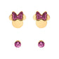 DISNEY Ohrringe Set Minnie Mouse Rosa Gold Edelstahl S600149YRPL-B.CS