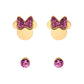 DISNEY Ohrringe Set Minnie Mouse Rosa Gold Edelstahl S600149YRPL-B.CS