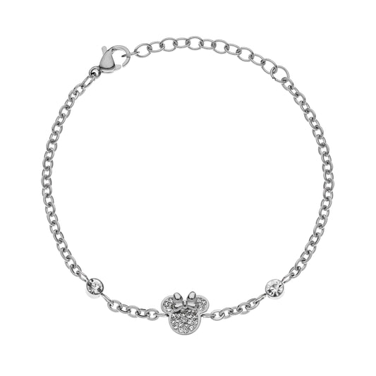 DISNEY Armband Minnie Mouse Silber Edelstahl B600589RWL-B.CS