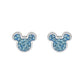 DISNEY Ohrringe Mickey Mouse Silber-Blau Edelstahl E600178RQL-B.CS