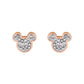 DISNEY Ohrringe Mickey Mouse Rosegold Edelstahl E600178PRWL-B.CS