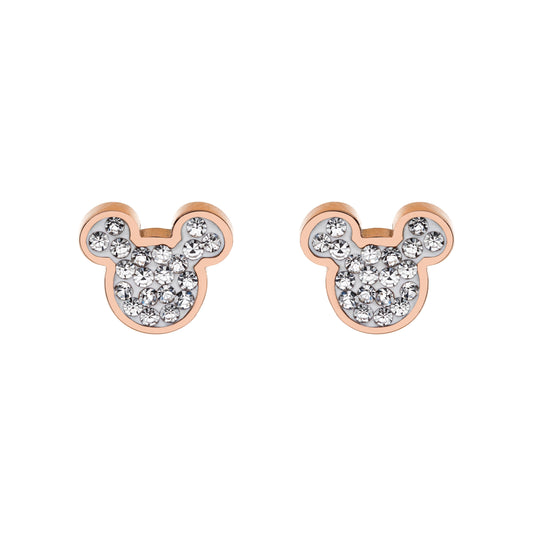 DISNEY Ohrringe Mickey Mouse Rosegold Edelstahl E600178PRWL-B.CS