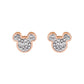 DISNEY Ohrringe Mickey Mouse Rosegold Edelstahl E600178PRWL-B.CS