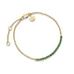 ROSEFIELD Armband Tennis Grün Gold JBTEG-J908