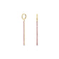 ROSEFIELD Ohrringe Tennis Rosa Gold JETRG-J917