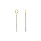 ROSEFIELD Ohrringe Tennis Blau Gold JETBG-J918