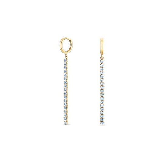 ROSEFIELD Ohrringe Tennis Blau Gold JETBG-J918