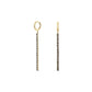 ROSEFIELD Ohrringe Tennis Graphite Gold JETGG-J921