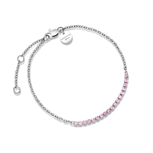 ROSEFIELD Armband Tennis Rosa Silber JBTRS-J911