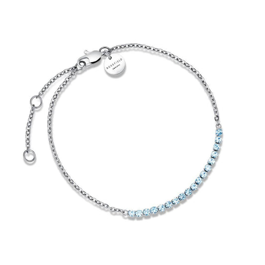 ROSEFIELD Armband Tennis Blau Silber JBTBS-J912