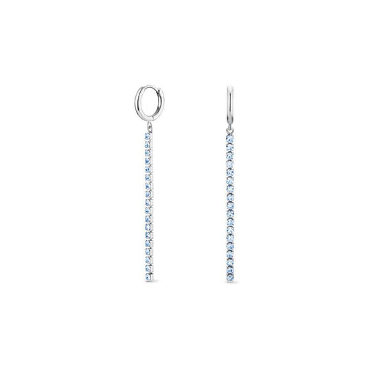 ROSEFIELD Ohrringe Tennis Blau Silber JETBS-J924
