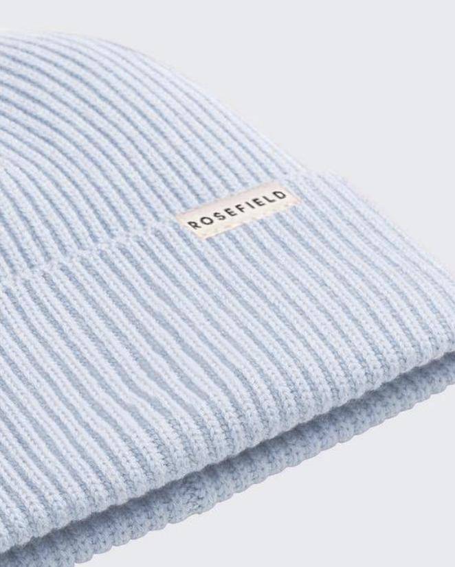 ROSEFIELD Mütze Beanie Hellblau