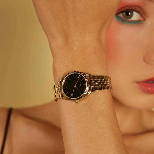 ROSEFIELD Women's Watch The Ace XS Black Steel Gold ABGSG-A19