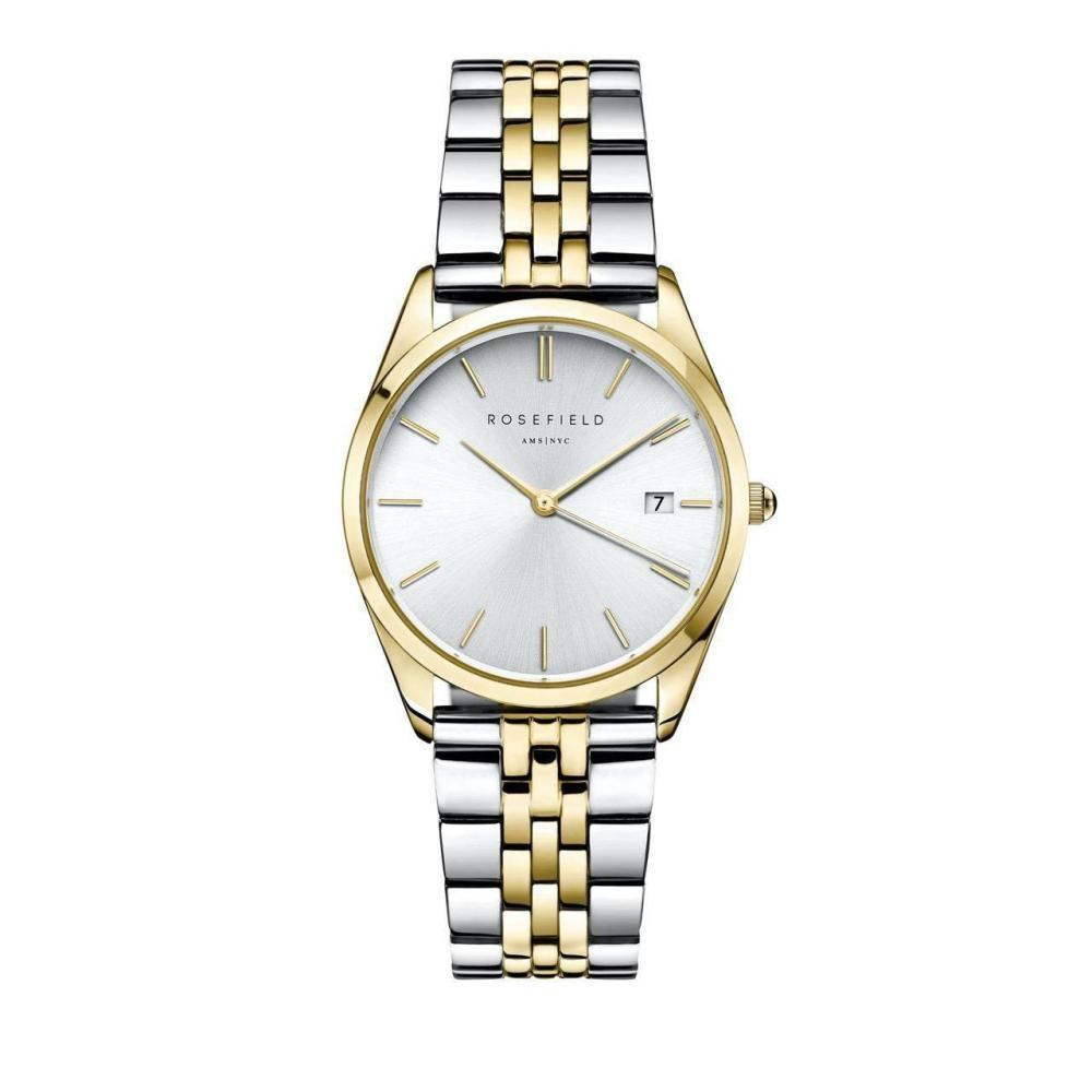 ROSEFIELD Women's Watch The Ace Silver Sunray Silver Gold Duo ACSGD-A01