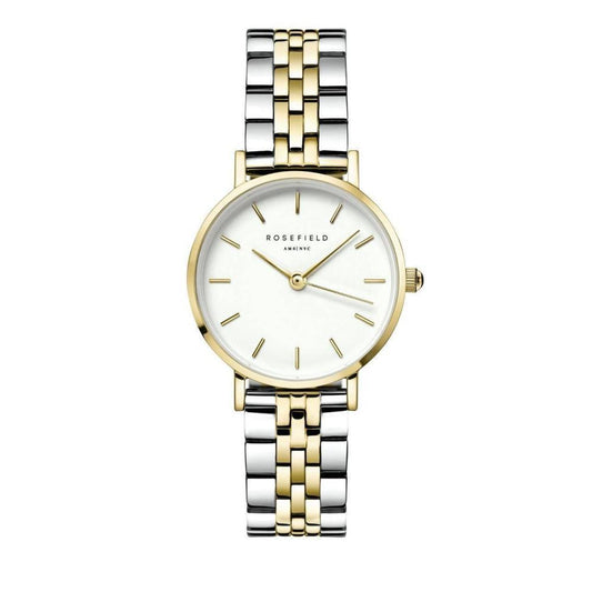 ROSEFIELD Damenuhr  Small Edit Weiß Silber Gold Bicolor 26SGD-269
