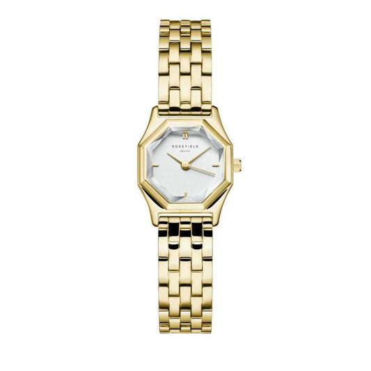 ROSEFIELD Women's Watch Gemme White Steel Gold GWGSG-G02