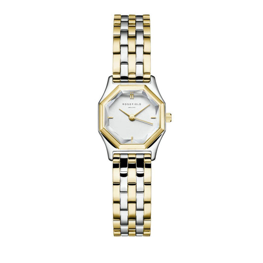 ROSEFIELD Damenuhr Gemme Weiß Bicolor Silber Gold GWSSS-G03